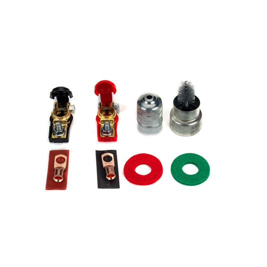 1 Pair Car Battery Cable Terminal Clamps Connectors Battery Clip Wiring with Protective Cleaning, with Protective Cleaning