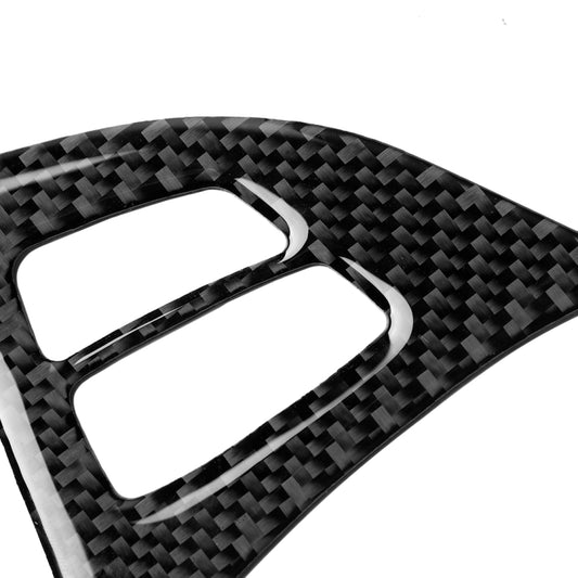 2 in 1 Car Carbon Fiber Solid Color Steering Wheel Buttons Decorative Sticker for BMW E70 X5 2008-2013, Left and Right Drive Universal, Steering Wheel Buttons