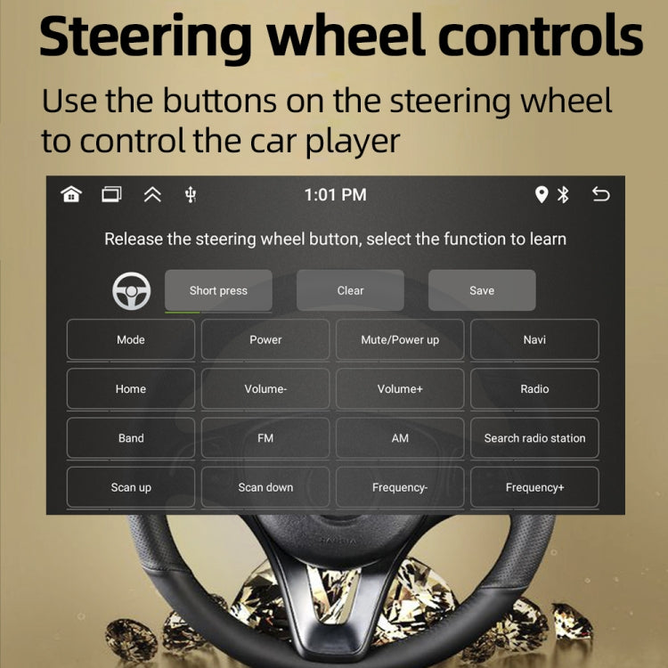 HD 7 inch Single Din Car Android Player GPS Navigation Bluetooth Touch Stereo Radio, Support Mirror Link & FM & WIFI