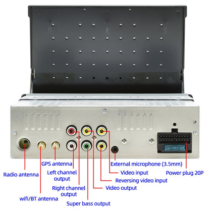 HD 7 inch Single Din Car Android Player GPS Navigation Bluetooth Touch Stereo Radio, Support Mirror Link & FM & WIFI