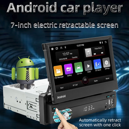 HD 7 inch Single Din Car Android Player GPS Navigation Bluetooth Touch Stereo Radio, Support Mirror Link & FM & WIFI