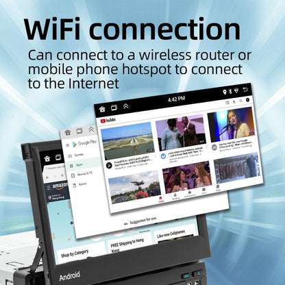 HD 7 inch Single Din Car Android Player GPS Navigation Bluetooth Touch Stereo Radio, Support Mirror Link & FM & WIFI