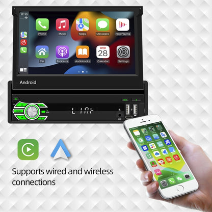HD 7 inch Single Din Car Android Player GPS Navigation Bluetooth Touch Stereo Radio, Support Mirror Link & FM & WIFI