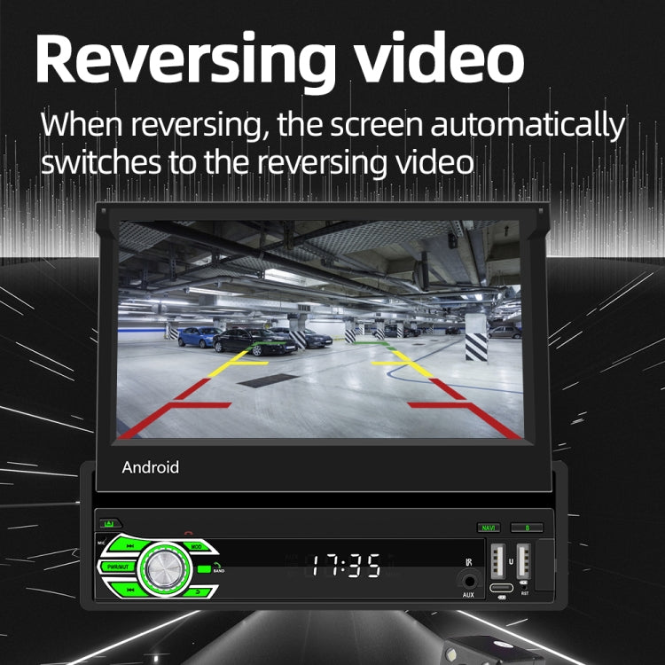 HD 7 inch Single Din Car Android Player GPS Navigation Bluetooth Touch Stereo Radio, Support Mirror Link & FM & WIFI