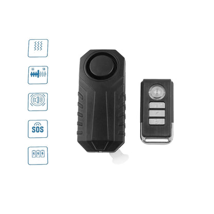 Wireless Anti-Theft Vibration Motorcycle Bicycle Waterproof Security Bike Alarm with Remote, MB-AH024