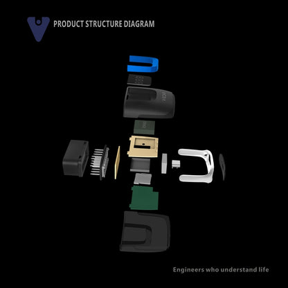 جهاز تشخيص أعطال السيارات Viecar VP003 Mini OBD + USB / Type-C V2.2، أداة تشخيص بلوتوث، VP003