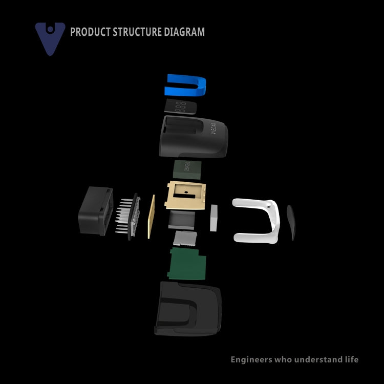 Viecar VP001 Car Mini OBD Fault Detector V2.2 Bluetooth Diagnostic Tool, VP001