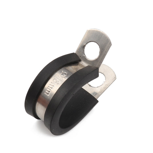 10 PCS Car Rubber Cushion Pipe Clamps Stainless Steel Clamps, Size: 1/4 inch (6mm), Size: 1/4 inch (6mm)