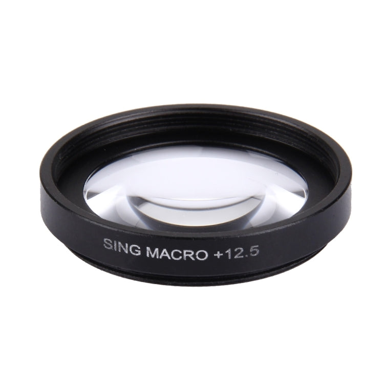 JUNESTAR Proffesional 37mm 12.5X Macro Lens Filter + Lens Protective Cap for GoPro & Xiaomi Xiaoyi Yi Sport Action Camera, 12.5X Macro Lens