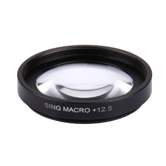 JUNESTAR Proffesional 37mm 12.5X Macro Lens Filter + Lens Protective Cap for GoPro & Xiaomi Xiaoyi Yi Sport Action Camera, 12.5X Macro Lens