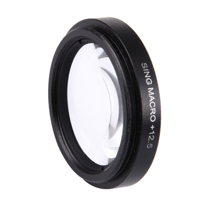 JUNESTAR Proffesional 37mm 12.5X Macro Lens Filter + Lens Protective Cap for GoPro & Xiaomi Xiaoyi Yi Sport Action Camera, 12.5X Macro Lens