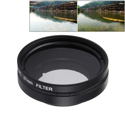 JUNESTAR for Xiaomi Xiaoyi Yi II 4K Sport Action Camera Proffesional 37mm CPL Filter + Lens Protective Cap, CPL Filter+Lens Cap