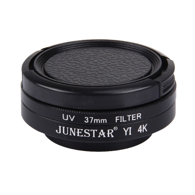 JUNESTAR for Xiaomi Xiaoyi Yi II 4K Sport Action Camera Proffesional 37mm UV Filter + Lens Protective Cap, UV Filter+Lens Cap