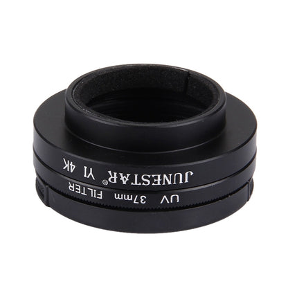 JUNESTAR for Xiaomi Xiaoyi Yi II 4K Sport Action Camera Proffesional 37mm UV Filter + Lens Protective Cap, UV Filter+Lens Cap