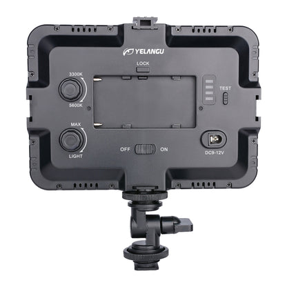 YELANGU YLG0504B 204 LEDs 1000LM 3300-5600K No Polar Dimmable Studio Light Video & Photo Light for Canon, Nikon, DSLR Cameras