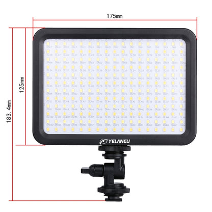 YELANGU YLG0504B 204 LEDs 1000LM 3300-5600K No Polar Dimmable Studio Light Video & Photo Light for Canon, Nikon, DSLR Cameras