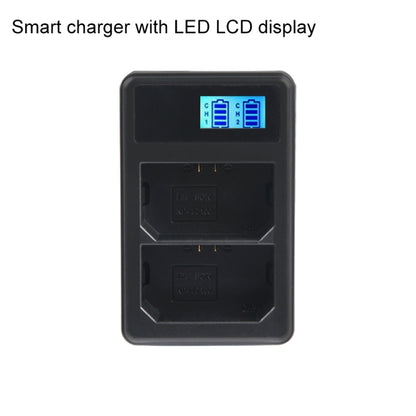 شاحن بطارية بشاشة LCD رقمية ثنائية القناة مع منفذ USB لبطارية Sony NP-FZ100، متوافق مع Sony A9 (ILCE-9)، بطارية NP-FZ100 مزدوجة