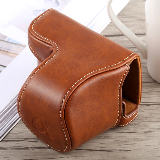 Full Body Camera PU Leather Case Bag with Strap for Sony A5100