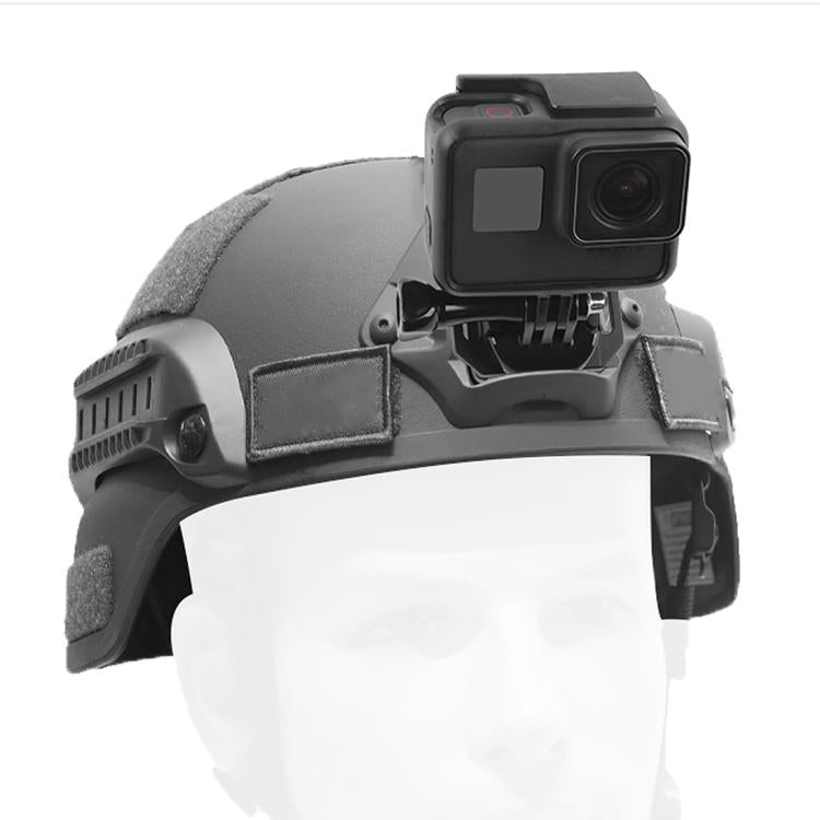 حامل سيلفي للخوذة مصنوع من سبائك الألومنيوم GP193 لكاميرات GoPro وInsta360 وDJI وغيرها من كاميرات الحركة، GP193