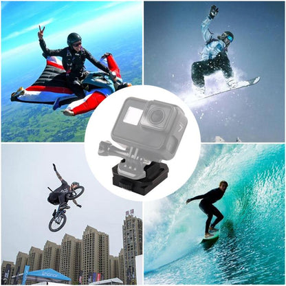 حامل سيلفي للخوذة مصنوع من سبائك الألومنيوم GP193 لكاميرات GoPro وInsta360 وDJI وغيرها من كاميرات الحركة، GP193