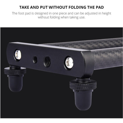 YELANGU L40T 40cm Carbon Fiber Slide Rail Track for SLR Cameras / Video Cameras