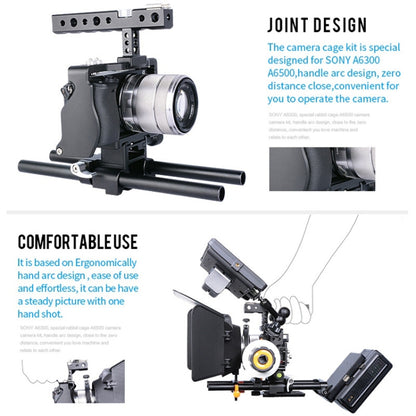 YELANGU C6 Camera Video Cage Stabilizer for Sony A6000 / A6300 / A6500 / A6400