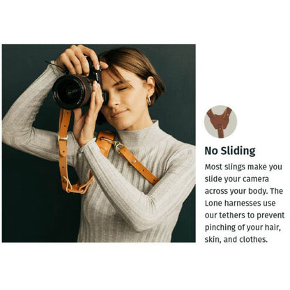 حزام كاميرا من الجلد سريع الفك ومضاد للانزلاق مع خطاف معدني لكاميرات SLR / DSLR (الكتف الأيسر)، الكتف الأيسر، الكتف الأيمن