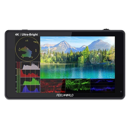 شاشة FEELWORLD LUT6S 1920x1080 2600 nits IPS مقاس 6 بوصات وشاشة لمس HDMI 4K وSDI HDI وكاميرا مراقبة ميدانية، LUT6S