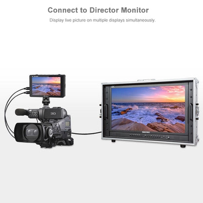 شاشة FEELWORLD LUT6S 1920x1080 2600 nits IPS مقاس 6 بوصات وشاشة لمس HDMI 4K وSDI HDI وكاميرا مراقبة ميدانية، LUT6S