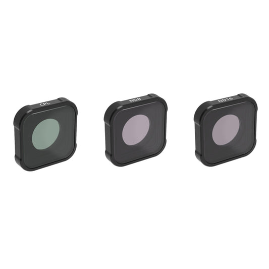 JSR KB Series CPL+ND8+ND16 Lens Filter for GoPro HERO13 Black /12 Black /11 Black /10 Black /9 Black, 3-in-1