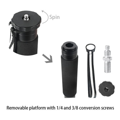 BEXIN P306C Portable Travel Outdoor DSLR Camera Carbon Fiber Monopod Holder