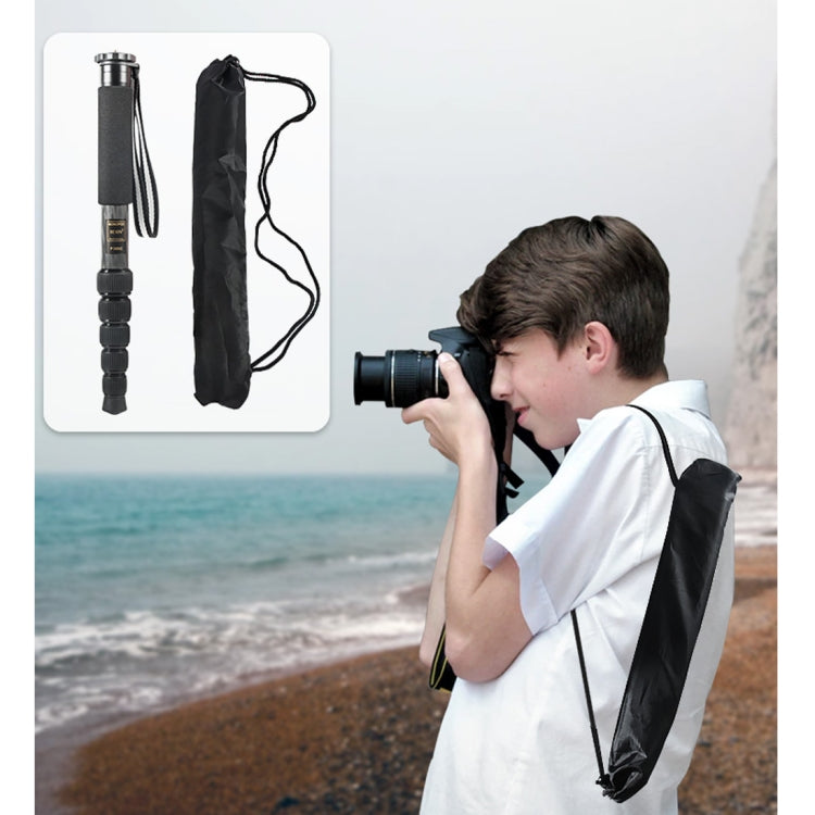 BEXIN P306C Portable Travel Outdoor DSLR Camera Carbon Fiber Monopod Holder