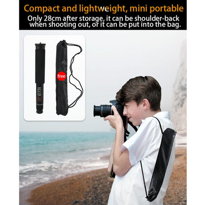 BEXIN P308C Portable Travel Outdoor DSLR Camera Aluminum Alloy Monopod Holder