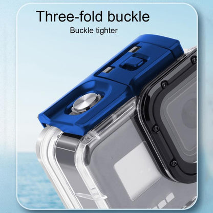 For GoPro HERO8 Black 45m Waterproof Housing Protective Case with Buckle Basic Mount & Screw & (Purple, Red, Pink) Filters & Floating Bobber Grip & Strap & Anti-Fog Inserts, Black HERO8 Case+Filters