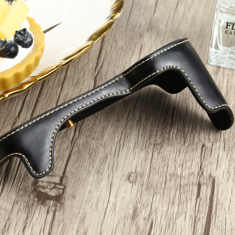 1/4 inch Thread PU Leather Camera Half Case Base for Canon EOS 90D