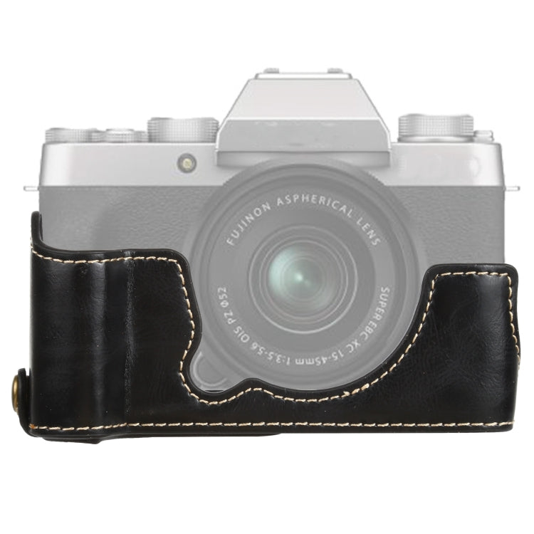 1/4 inch Thread PU Leather Camera Half Case Base for FUJIFILM XT200