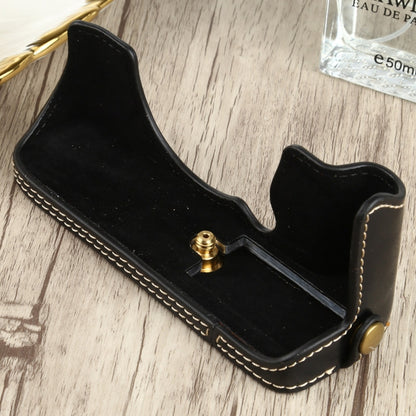 1/4 inch Thread PU Leather Camera Half Case Base for FUJIFILM XT200