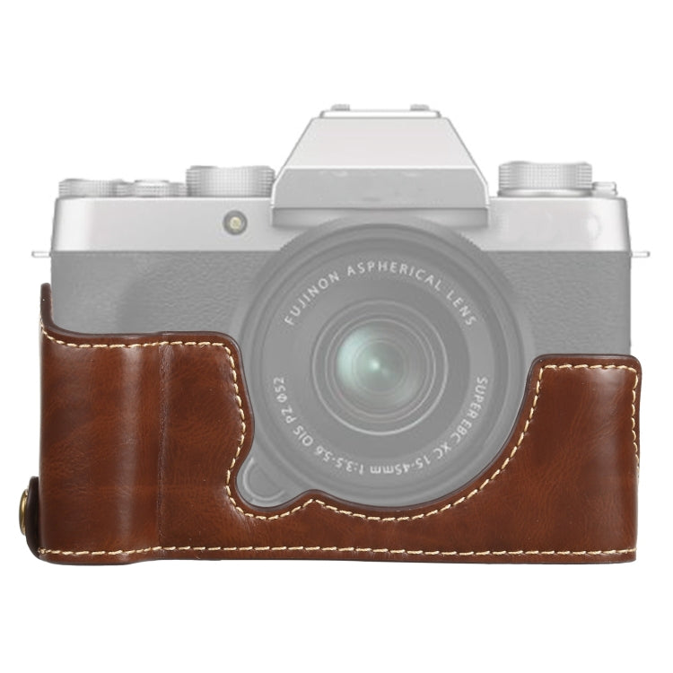 1/4 inch Thread PU Leather Camera Half Case Base for FUJIFILM XT200