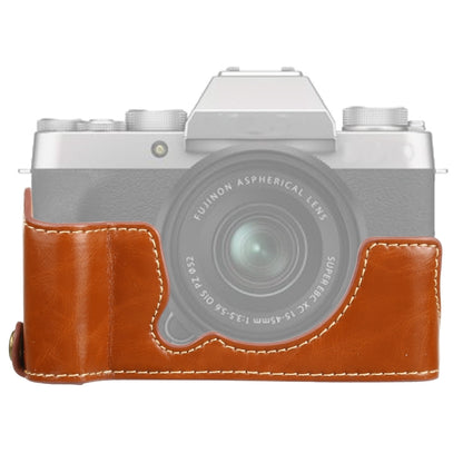 1/4 inch Thread PU Leather Camera Half Case Base for FUJIFILM XT200