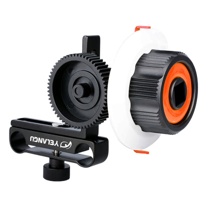 YELANGU F0 Camera Follow Focus with Gear Ring Belt for Canon / Nikon / Video Cameras / DSLR Cameras