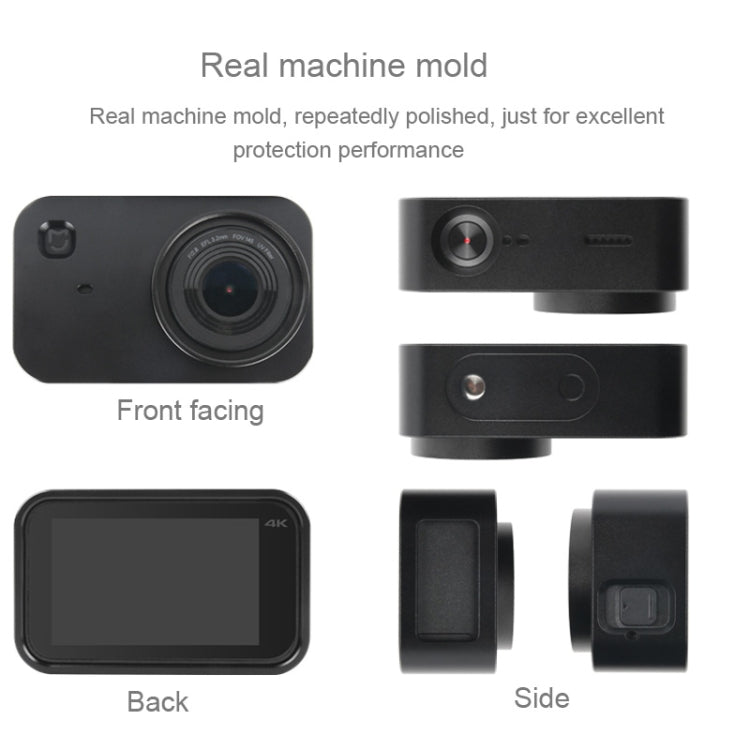 Housing Shell Aluminum Alloy Protective Cage with 37mm Filter Lens & Lens Cap & Screw for Xiaomi Mijia Small Camera