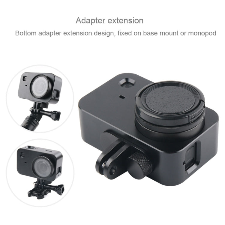 Housing Shell Aluminum Alloy Protective Cage with 37mm Filter Lens & Lens Cap & Screw for Xiaomi Mijia Small Camera