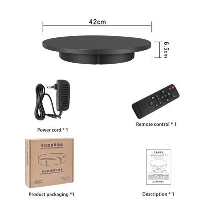 42cm Electric Rotating Display Stand Video Shooting Props Turntable, Load: 100kg, Plug-in Power, EU Plug