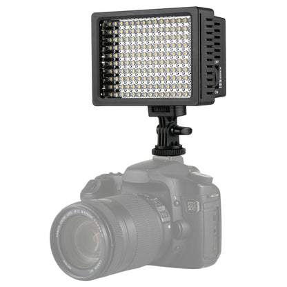 مصباح فيديو LED أبيض عالي الوضوح HD-160، إضاءة ملء إضاءة التصوير الفوتوغرافي على الكاميرا لكاميرات كانون ونيكون وDSLR مع 3 لوحات فلتر، HD-160