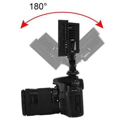 مصباح فيديو LED أبيض عالي الوضوح HD-160، إضاءة ملء إضاءة التصوير الفوتوغرافي على الكاميرا لكاميرات كانون ونيكون وDSLR مع 3 لوحات فلتر، HD-160
