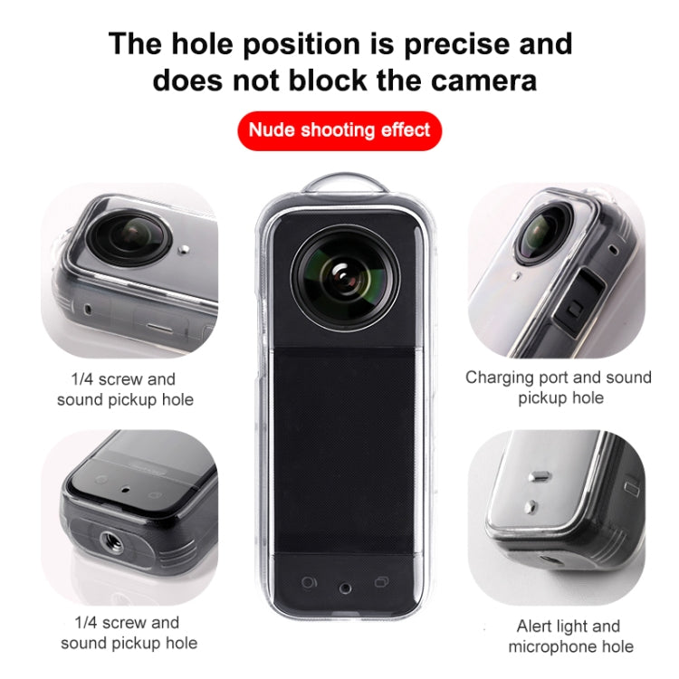 For Insta360 X3 Full Body Clear TPU Protective Case, Full Body Case