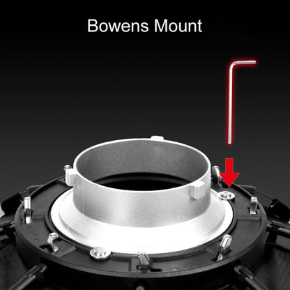 فلاش سبيدلايت TRIOPO K2-55 55 سم، صندوق إضاءة مثمن الشكل مكافئ، موزع إضاءة من Bowens Mount، K2-55