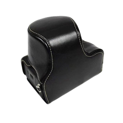 Full Body Camera PU Leather Case Bag for Sony LCE-7C / Alpha 7C / A7C 28-60mm / 40.5mm Lens