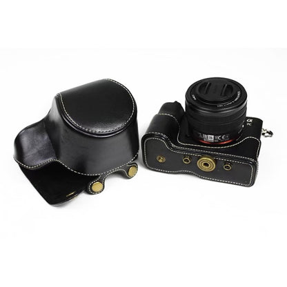 Full Body Camera PU Leather Case Bag for Sony LCE-7C / Alpha 7C / A7C 28-60mm / 40.5mm Lens