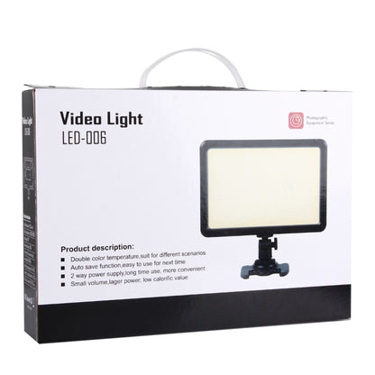 LED-006 104 LED 850LM Dimmable Video Light on-Camera Photography Lighting Fill Light for Canon, Nikon, DSLR Camera